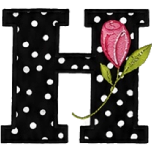 ALFABETO CON ROSA🌹⚫️⚪️ 7