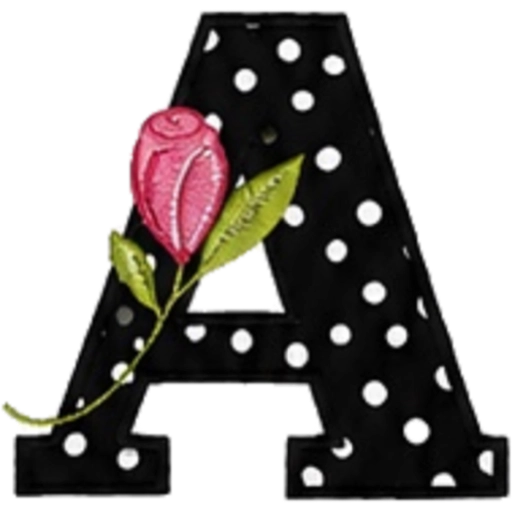 ALFABETO CON ROSA🌹⚫️⚪️ 20