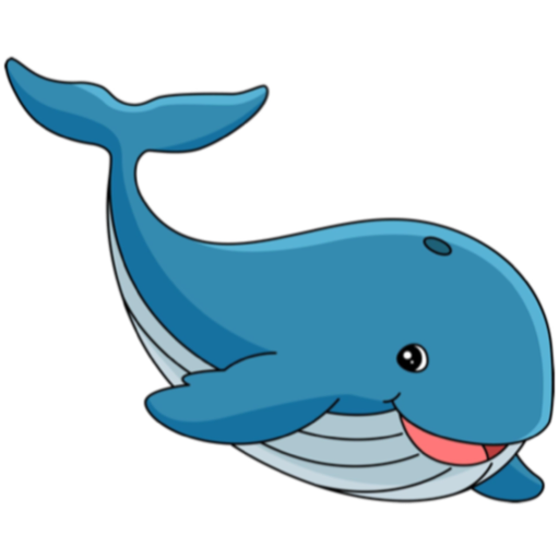 Happy Blue Whale