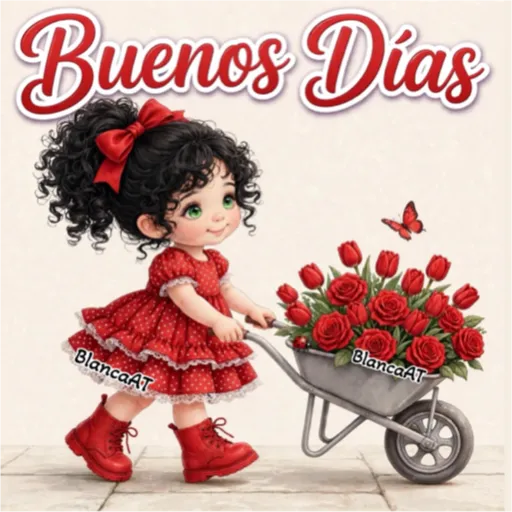 BUENOS DÍAS MUÑEQUITAS 👧🎀🌺 14