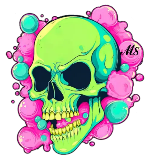 Calavera de burbujas