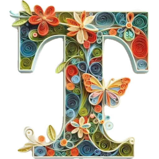 ALFABETO FILIGRANA  🌸🌼💐 25