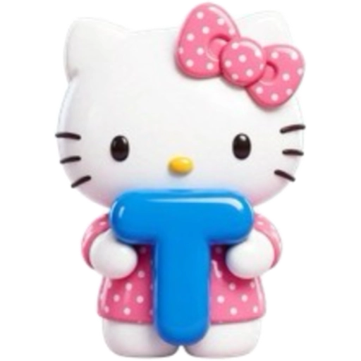 ABECEDARIO  HELLO KITTY DE COLORES💛💙💚💜❤️🩷 28