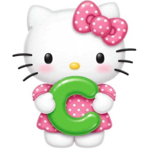 ABECEDARIO  HELLO KITTY DE COLORES💛💙💚💜❤️🩷 13
