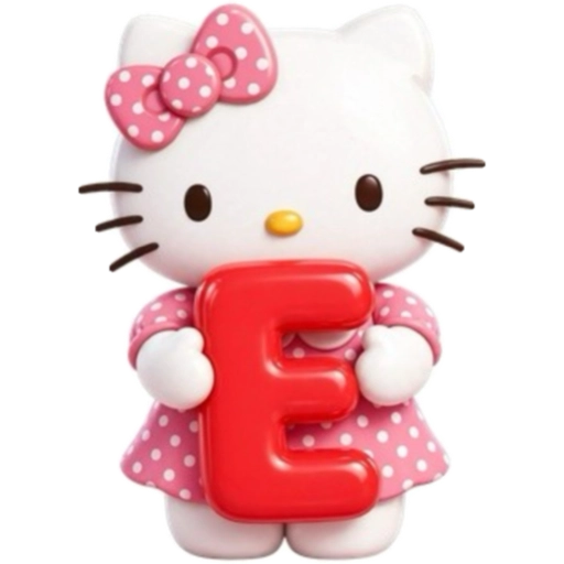 ABECEDARIO  HELLO KITTY DE COLORES💛💙💚💜❤️🩷 2