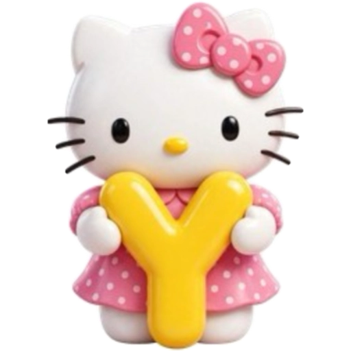 ABECEDARIO  HELLO KITTY DE COLORES💛💙💚💜❤️🩷 11