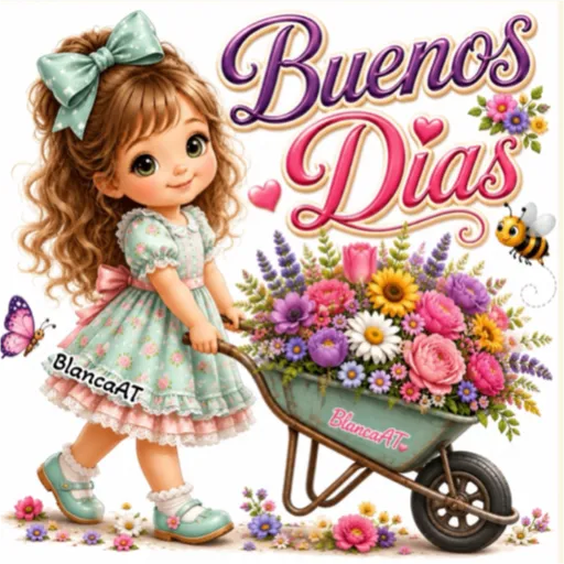 BUENOS DÍAS MUÑEQUITAS 👧🎀🌺 10