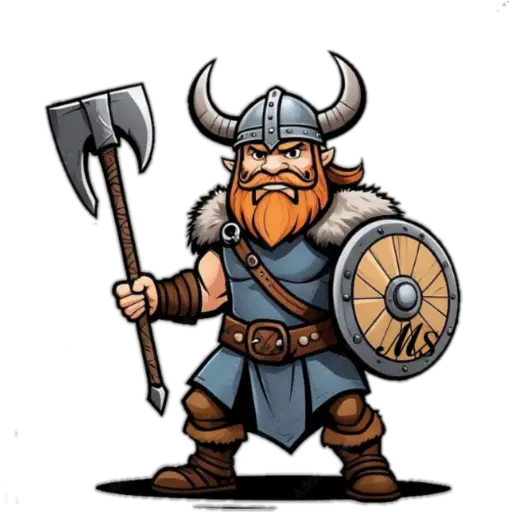 Cartoon Axe Viking