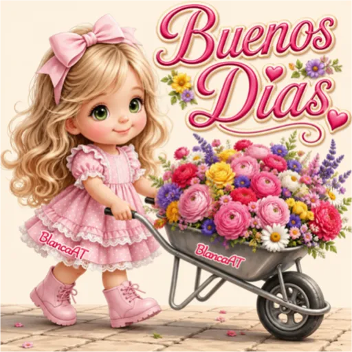 BUENOS DÍAS MUÑEQUITAS 👧🎀🌺 8