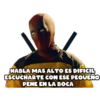HABLA MAS ALTO ES DIFICIL
ESCUCHARTE CON ESE PEQUENO
PENE EN LA BOCA