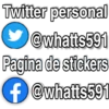 Twitter personal
@whatts591
Pagina de stickers
f@whatts591