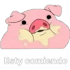 Esty comiendo
