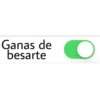 Ganas de
besarte