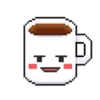 Pixelated coffee cup 7