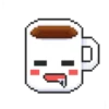 Pixelated coffee cup 8