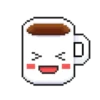 Pixelated coffee cup 10