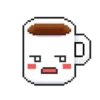 Pixelated coffee cup 12