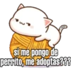 si me pongo de
perrito, me adoptas???