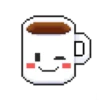 Pixelated coffee cup 15