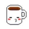 Pixelated coffee cup 16