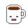 Pixelated coffee cup 17