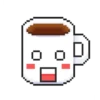 Pixelated coffee cup 18