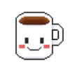 Pixelated coffee cup 24