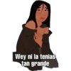 Wey ni la tenias
tan grande