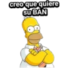 creo que quiere
su BAN