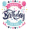HAPPY
Birthday
TO YOU