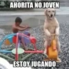 AHORITA NO JOVEN
ESTOY JUGANDO