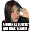 A QUIEN LE DIJISTE
QUE IBAS A SALIR