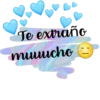 Te extraño
muucho