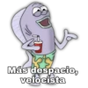 Más despacio,
velocista