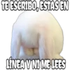 TE ESCRIBO, ESTAS EN
LINEAV NI ME LEES