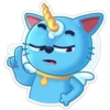 Gato Unicornio Azul 7