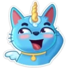 Gato Unicornio Azul 9