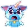 Gato Unicornio Azul 10