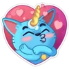 Gato Unicornio Azul 19