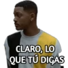 CLARO, LO
QUE TÚ DIGAS
