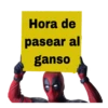 Hora de
pasear al
ganso