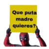 Que puta
madre
quieres?
