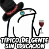 ARLEY STICKERS TÍPICO DE GENTE SIN EDUCACIÓN