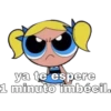 ya te espere
1 minuto imbécil.