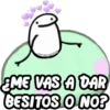 CHARLEY STICKERS EME VAS A DAR BESITOS O NO?