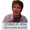 500
CONSEJO #26
DEBERÍAS PONERME UNA RECARGA.