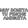 MUY BONITA TU PINCHE AMIGUITA