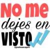 NO me dejes en VISTO