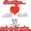 Contigo...
ando en las nubes...