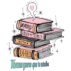 [oo many!
ADVENTURES
WITH
BOOKS
Kimberly
Toma para que te estudios